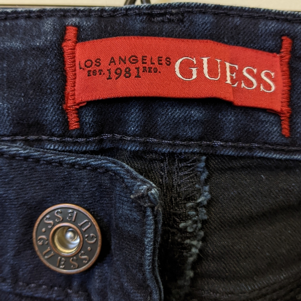 Guess Women's Navy Skinny Jeans - Picture 3 of 5